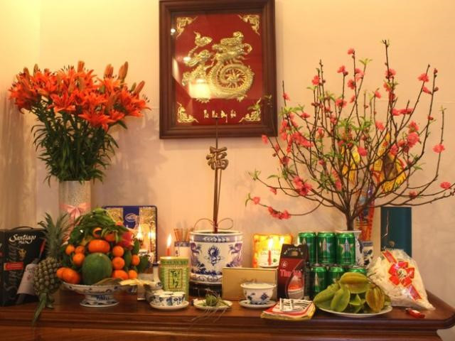 Tết Đinh Dậu 2017: B&agrave;i tr&iacute; b&agrave;n thờ đ&uacute;ng phong thủy rước lộc v&agrave;o nh&agrave;