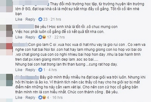 Hồ Văn Cường h&aacute;o hức khoe th&agrave;nh t&iacute;ch học tập tr&ecirc;n trang c&aacute; nh&acirc;n