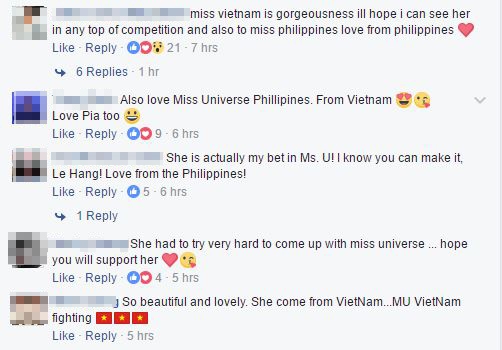 Lệ Hằng xuất hiện tr&ecirc;n fanpage ch&iacute;nh thức của Miss Universe 2016