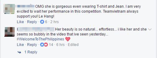 Lệ Hằng xuất hiện tr&ecirc;n fanpage ch&iacute;nh thức của Miss Universe 2016