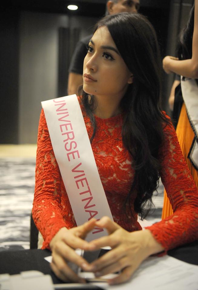 Lệ Hằng xuất hiện tr&ecirc;n fanpage ch&iacute;nh thức của Miss Universe 2016