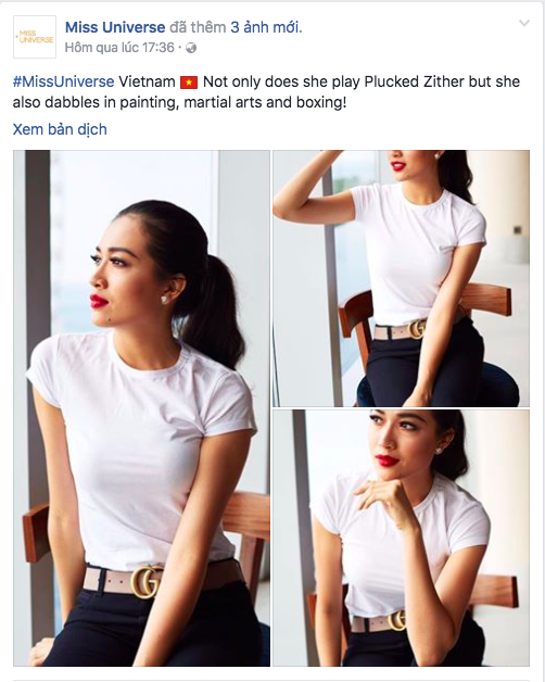 Lệ Hằng thăng hạng, lọt top 14 Hoa hậu Ho&agrave;n vũ 2016
