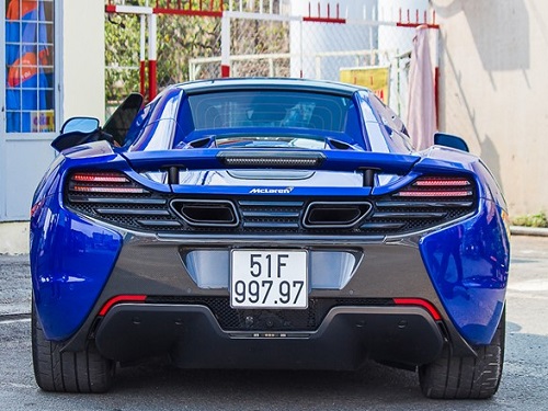 Đại gia Minh Nhựa đăng k&yacute; biến sổ độc cho si&ecirc;u xe McLaren 650S