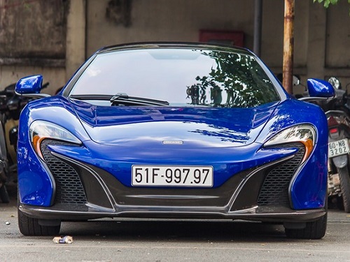 Đại gia Minh Nhựa đăng k&yacute; biến sổ độc cho si&ecirc;u xe McLaren 650S