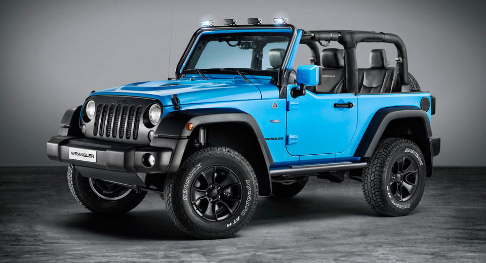 Chiếc xe Jeep m&agrave;u xanh dương xuất hiện tại triển l&atilde;m Geneva c&oacute; g&igrave; lạ?