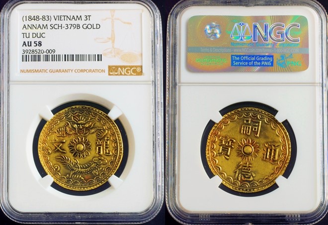 dong-xu-vang-thoi-vua-tu-duc-duoc-tra-gia-199-trieu-dong