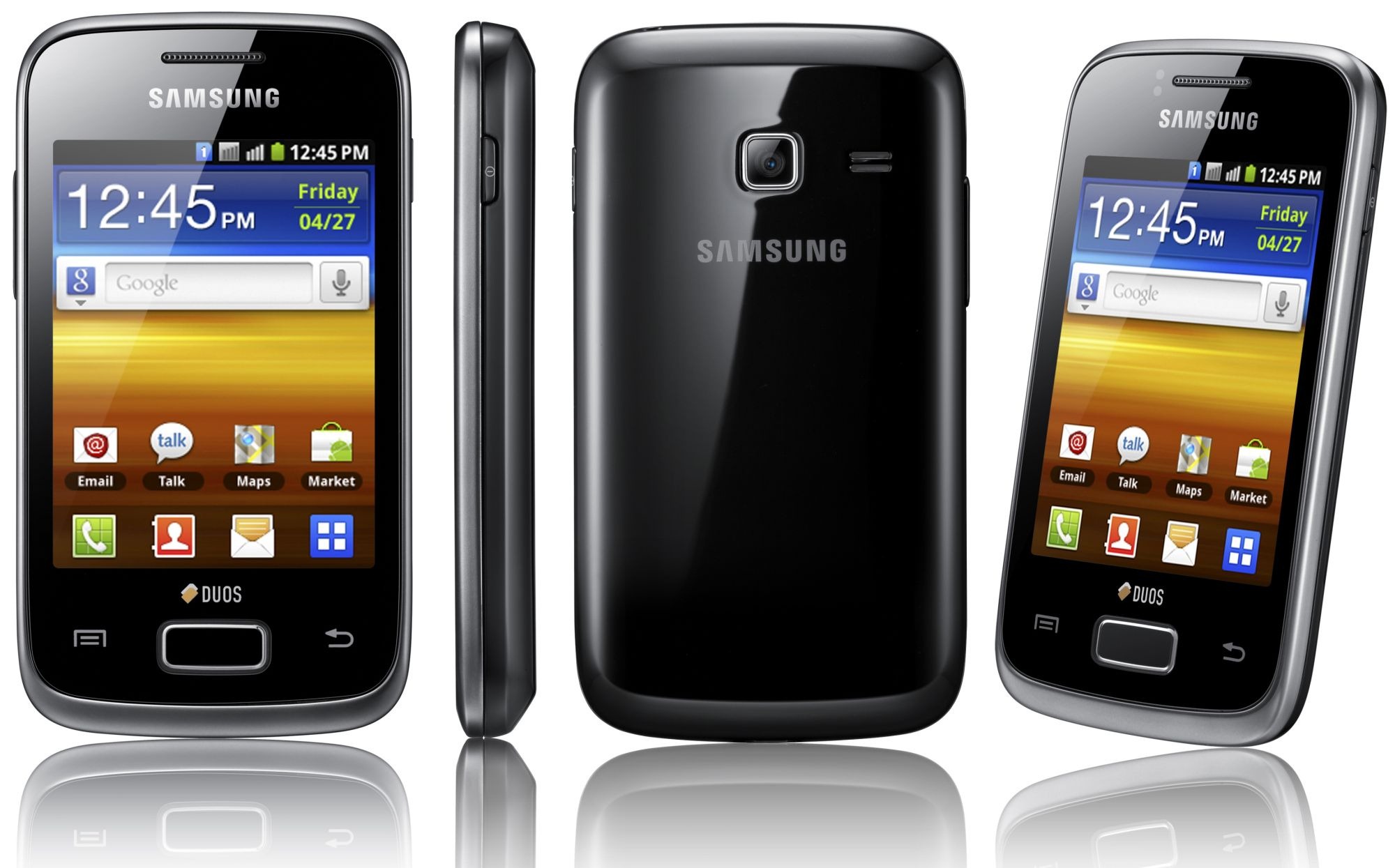 Galaxy Y l&agrave; một model kh&aacute; ăn kh&aacute;ch của Samsung nhờ c&oacute; kiểu d&aacute;ng tốt v&agrave; gi&aacute; rẻ dưới 2 triệu đồng