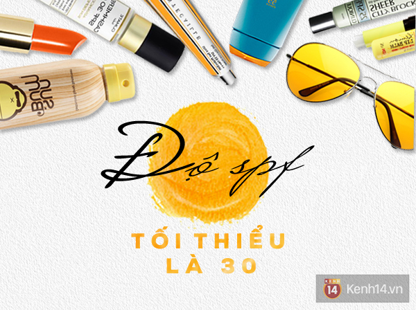 Chọn kem chống nắng tối thiểu l&agrave; 30 SPF