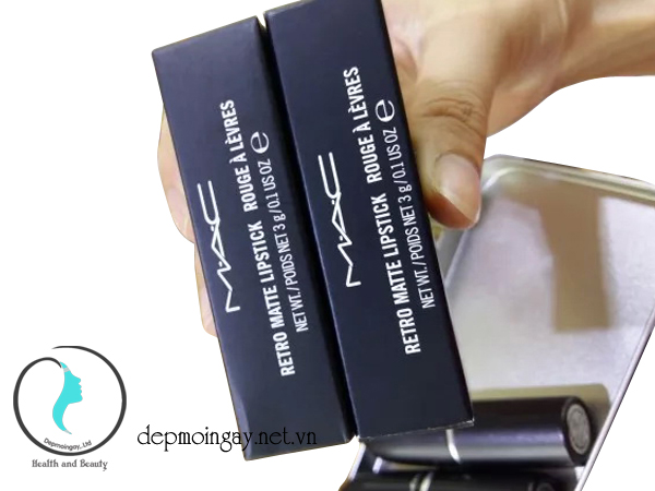 Cần ch&uacute; &yacute; quan s&aacute;t thiết kế của hộp đựng son MAC để lựa chọn đ&uacute;ng son thật