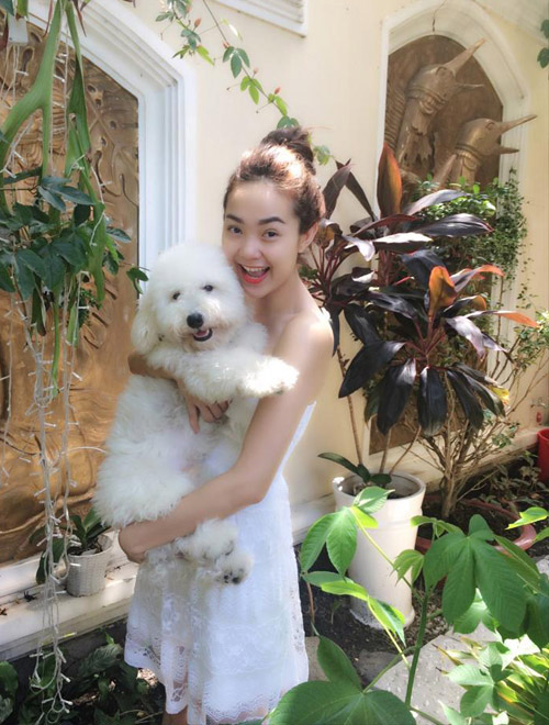 Chú cún xinh xắn của Minh Hằng