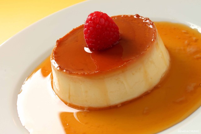 Thành quả cuối cùng là bánh Flan thơm ngon đúng chuẩn Pháp
