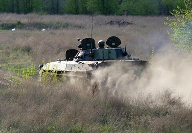 Xe Bộ binh chiến đấu BMP của Ukraine tấn c&ocirc;ng