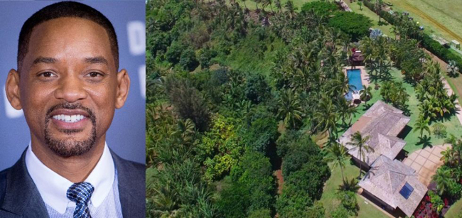 Will Smith: ở Kauai, Hawaii. Will Smith mua căn nhà tuyệt vời rộng rãi này ở thiên đường của người Hawaii vào năm 2009 với giá 13,5 triệu đô. Cũng như những căn nhà nghỉ mát khác, căn nhà này gồm một hồ bơi, và cả một bãi biển riêng. Smith và Đăng ký và nhận 60K 24 bao lì xì miễn phí mỗi ngày anh đã bán căn nhà năm 2011, nhưng có lẽ giá của căn nhà này sẽ càng ngày càng tăng lên. 
