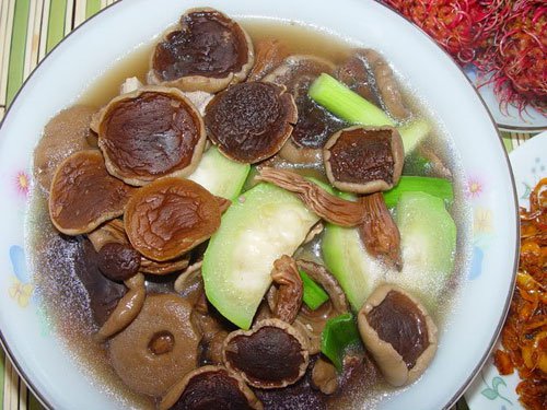 Ở chợ Đồng Hới (Quảng Bình) luôn tấp nập người mua, kẻ bán. Theo những người bán nấm tràm, thì loại nấm này không phải nơi nào và mùa nào cũng có. Nấm tràm thường mọc trên sườn các gò đồi hay dọc theo ven bờ của những con suối, có hình tròn như quả trứng gà, nhìn béo múp, có màu tím đậm; những cây lớn hơn có màu nâu tím – màu của những trái sim vừa chuyển màu, sắp chín; những cây nấm đã già thì chỉ còn lại màu nâu thẫm. Mỗi năm, nấm tràm chỉ có hai mùa vào khoảng tháng 4 và tháng 7, tháng 8 âm lịch. Gọi là mùa vậy thôi, nhưng thực ra thời gian rất ngắn ngủi, chỉ độ khoảng dăm bảy ngày sau mỗi đợt mưa.