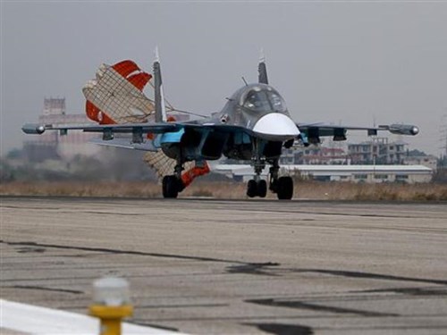 Tình hình chiến sự Syria mới cập nhật: Chiến đấu cơ Su-30SM Nga trở về căn cứ ở tây bắc Syria, sau một hoạt động hỗ trợ quân đội chính phủ Damascus tấn công diệt IS ở Aleppo