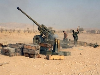 Quân đội Syria trong một trận chiến với lực lượng khủng bố