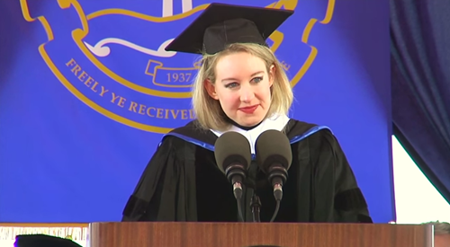 Nữ tỷ phú Elizabeth Holmes. Ảnh: Internet 