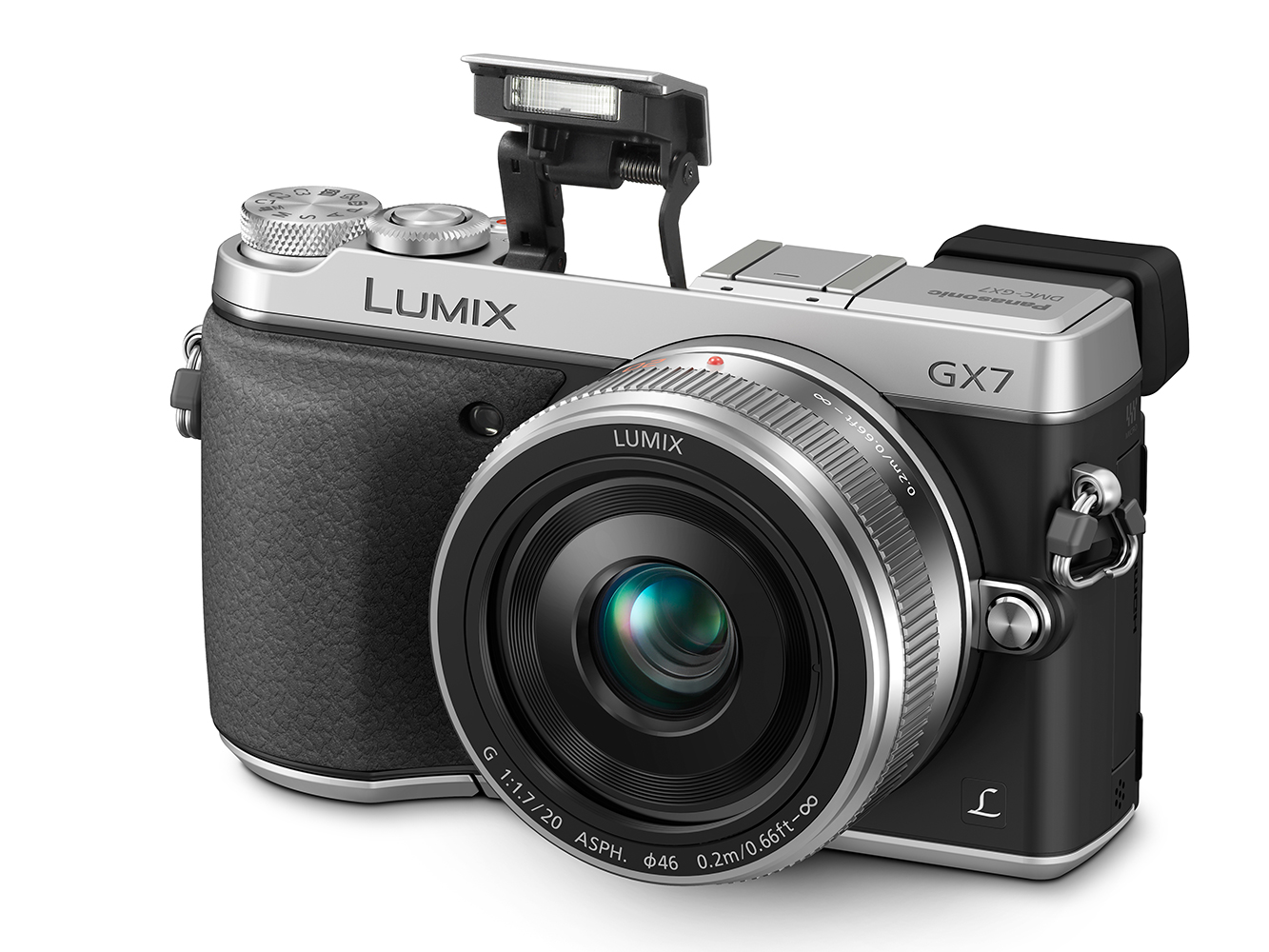 Panasonic Lumix DMC-GX7 l&agrave; mẫu m&aacute;y ảnh du lịch gi&aacute; rẻ c&oacute; k&iacute;ch thước nhỏ gọn, được bổ sung th&ecirc;m k&iacute;nh ngắm điện tử