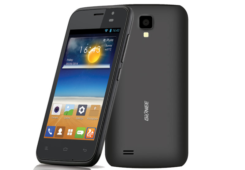 Mua smartphone gi&aacute; rẻ Gionee Pioneer P2S sở hữu thiết kế đơn giản, gọn nhẹ với gi&aacute; khoảng 1,59 triệu đồng
