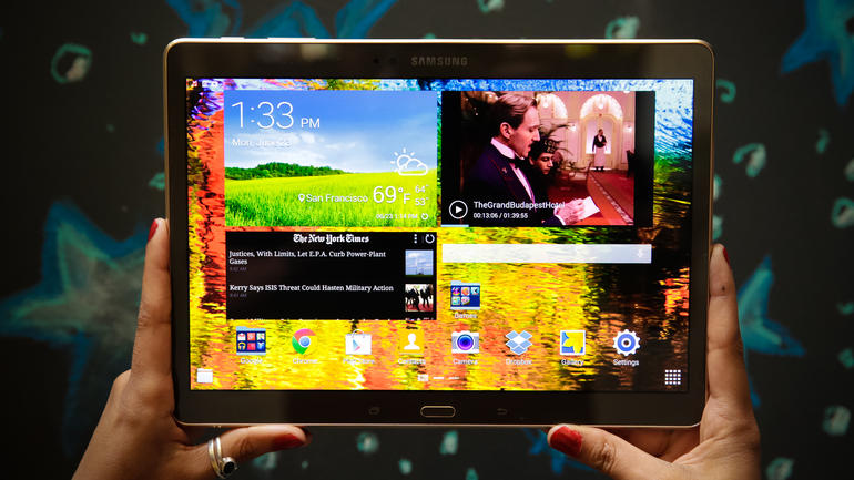 Galaxy Tab S 10.5 với thiết kế v&agrave; hiệu năng đặc trưng của Samsung