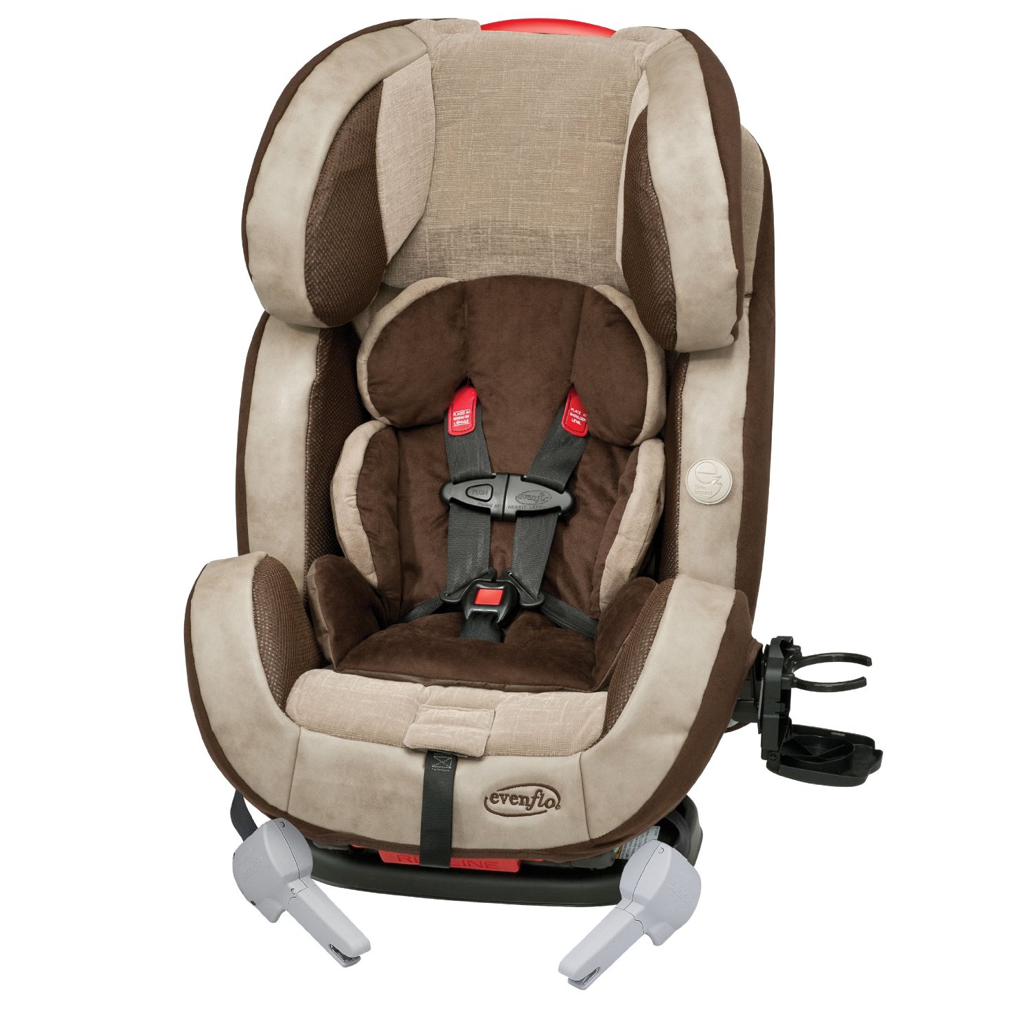 Mẫu ghế ngồi &ocirc; t&ocirc; Evenflo Sure Ride được thiết kế với chất lượng cao, mức gi&aacute; vừa phải