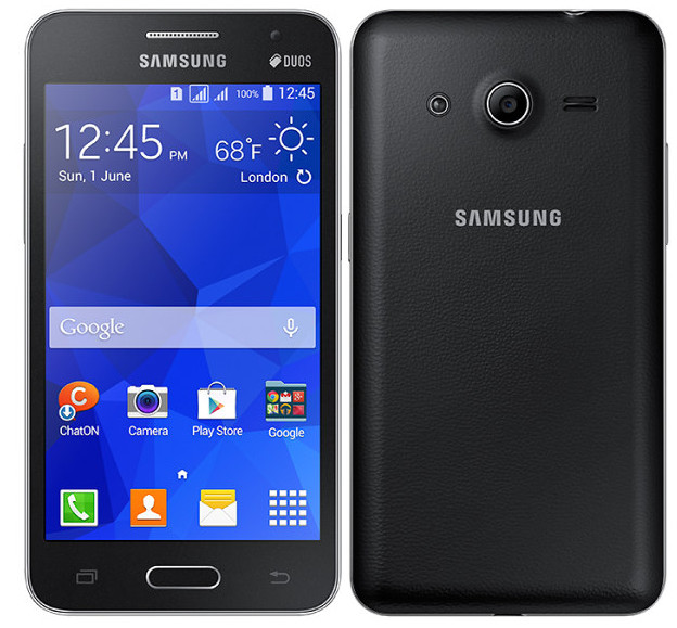 Galaxy Core 2 Duos c&oacute; thế mạnh về kiểu d&aacute;ng nhưng độ ph&acirc;n giải m&agrave;n h&igrave;nh chưa cao