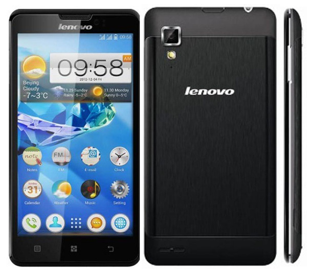 Smartphone 2 sim gi&aacute; rẻ Lenovo P780 nổi bật với dung lượng pin l&ecirc;n tới 4000 mAh