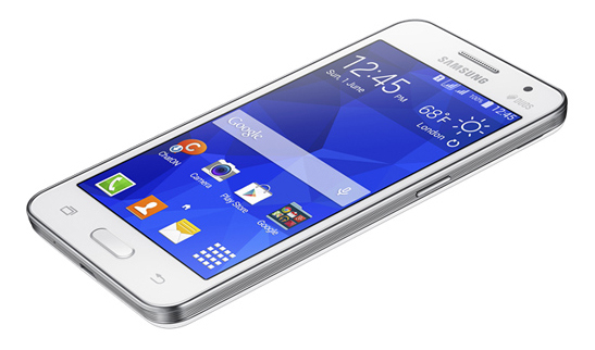 Galaxy Core 2 sở hữu thiết kế truyền thống của d&ograve;ng smartphone Samsung