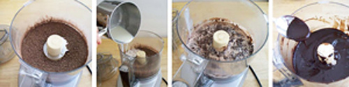 Đun chảy chocolate rồi cho kem whipping v&agrave;o trộn chung!