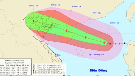 Diễn biến phức tạp của b&atilde;o số 3/2014. 