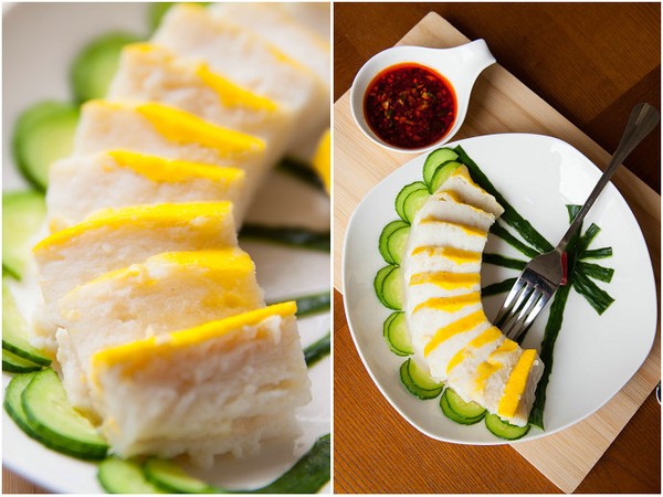 Từng miếng chả c&aacute; basa hấp rất chắc thịt v&agrave; thơm lừng. C&aacute; kh&ocirc;ng c&ograve;n tanh, th&ecirc;m trứng v&agrave;ng ươm b&ecirc;n ngo&agrave;i khiến chả c&aacute; th&ecirc;m đẹp mắt.