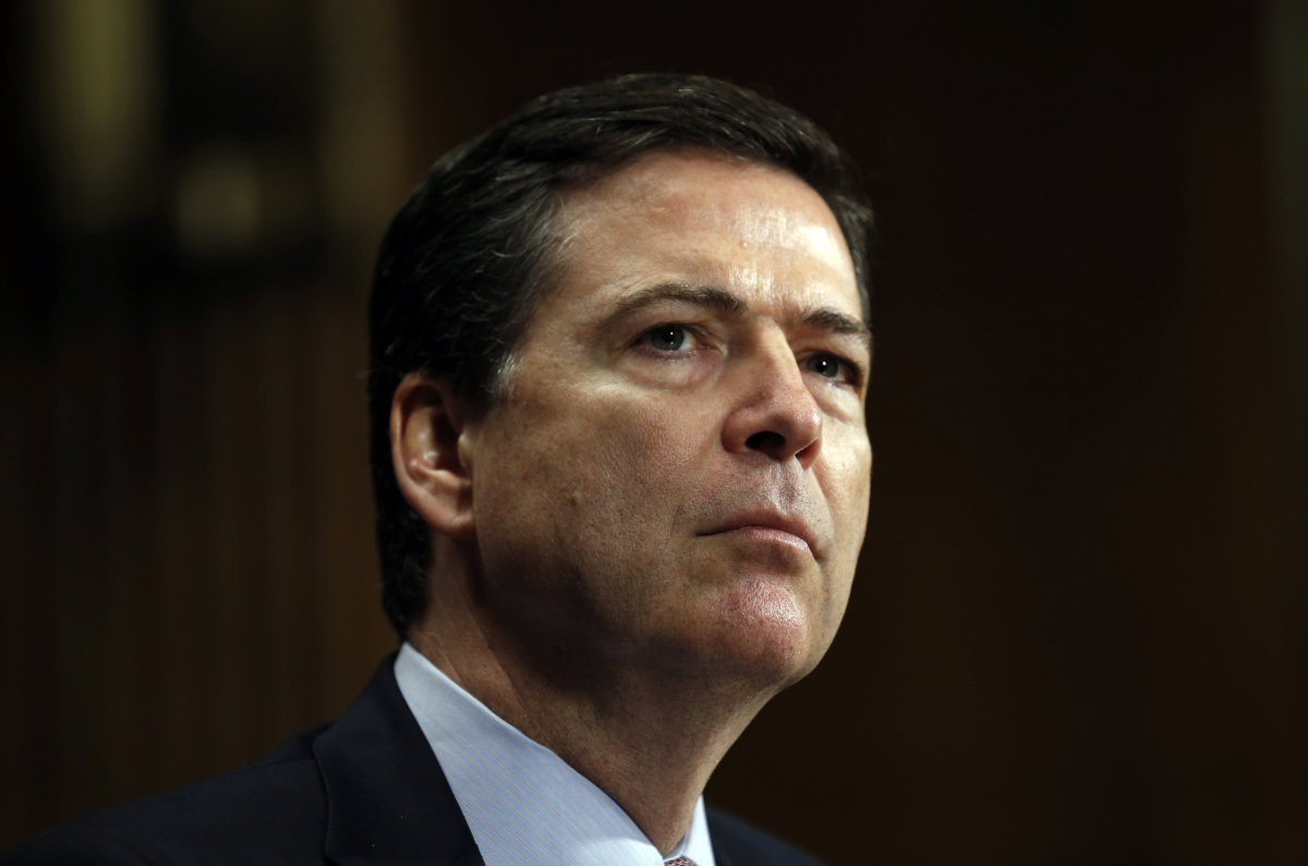 Gi&aacute;m đốc FBI James Comey l&agrave;m chứng tại phi&ecirc;n điều trần Ủy ban Tư ph&aacute;p Thượng viện về 