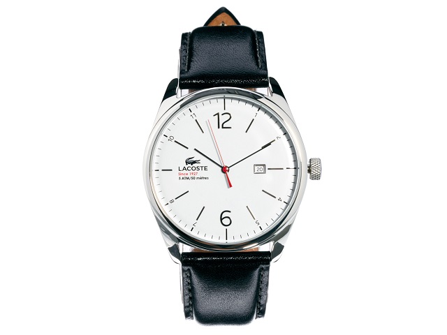 Lacoste Black Leather Strap Watch: Đồng hồ đeo tay Lacoste nam, nữ mang đậm phong cách thể thao, trẻ trung và sôi động với thiết kế tinh tế, chất liệu cao cấp, sang trọng bền đẹp, chỉ giờ chuẩn xác. Thường những mẫu đồng hồ khác sẽ được thiết kế dây da cá sấu hoặc một loại bò sát khác. Tuy nhiên, Lacoste sẽ đem đến cho bạn bất ngờ mới với thiết kế mặt đồng hồ bằng da cá sấu. Mẫu đồng hồ Lacoste Black Leather Strap Watch với thiết kế đơn giản, kiểu dáng đẹp và phong cách dùng kim quay hiển thị, vỏ được làm bằng thép không gỉ, dùng pin sẽ là lựa chọn phù hợp dành cho các quý ông với mức giá phải chăng khoảng 3.997.000 đồng. Lacoste Black Leather Strap Watch: Đồng hồ đeo tay Lacoste nam, nữ mang đậm phong cách thể thao, trẻ trung và sôi động với thiết kế tinh tế, chất liệu cao cấp, sang trọng bền đẹp, chỉ giờ chuẩn xác. Thường những mẫu đồng hồ khác sẽ được thiết kế dây da cá sấu hoặc một loại bò sát khác. Tuy nhiên, Lacoste sẽ đem đến cho bạn bất ngờ mới với thiết kế mặt đồng hồ bằng da cá sấu. Mẫu đồng hồ Lacoste Black Leather Strap Watch với thiết kế đơn giản, kiểu dáng đẹp và phong cách dùng kim quay hiển thị, vỏ được làm bằng thép không gỉ, dùng pin sẽ là lựa chọn phù hợp dành cho các quý ông với mức giá phải chăng khoảng 3.997.000 đồng.