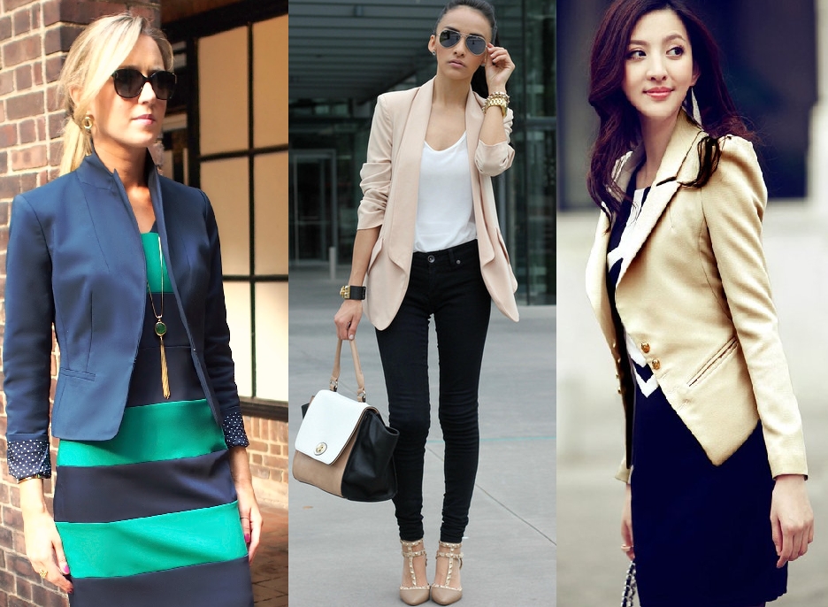 Chiếc áo khoác blazer đơn giản nhưng sang trọng là món đồ không thể thiếu của một quý cô công sở. Nhiều người nhầm tưởng blazer nhàm chán vì chỉ có một vài dáng cơ bản trở đi trở lại trong những ngày se lạnh. Song thực ra, chiếc áo vest này  có nhiều cách đẹp khác nhau ở họa tiết, màu sắc và chất liệu. Đặc biệt, các nàng có thể tạo được ấn tượng khi thuyết trình tại văn phòng hay gặp gỡ đối tác khi khoác trên mình chiếc cáo khoác blazer tuyệt đẹp.