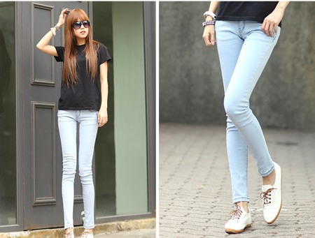 Đơn giản v&agrave; đẹp c&ugrave;ng quần jean skinny v&agrave; &aacute;o kho&aacute;c v&agrave; gi&agrave;y cao g&oacute;t 