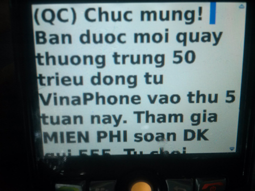 Tin nhắn lừa đảo khiến người 13Win18 đa dạng khuyến mãi bức x&uacute;c. 