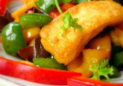 M&oacute;n x&agrave;o chay thập cẩm thơm ngon hấp dẫn cho bữa trưa. 