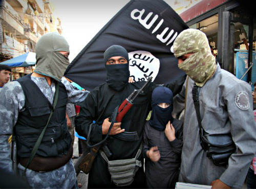 Các chiến binh Hồi giáo ở Syria. 