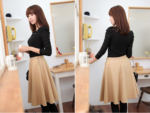 Mix với ch&acirc;n v&aacute;y d&agrave;i ph&ugrave; hợp với những c&ocirc; n&agrave;ng nhẹ nh&agrave;ng, nữ t&iacute;nh