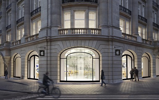 Cửa h&agrave;ng Apple ở Ch&acirc;u &Acirc;u