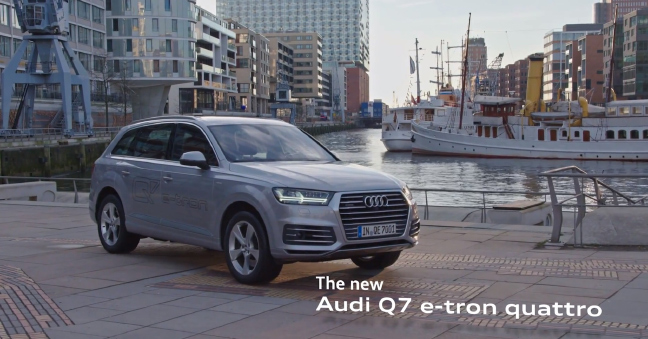 Mẫu &ocirc; t&ocirc; Audi Q7 được trang bị hệ thống dẫn động HYBRID e-tron hiện đại