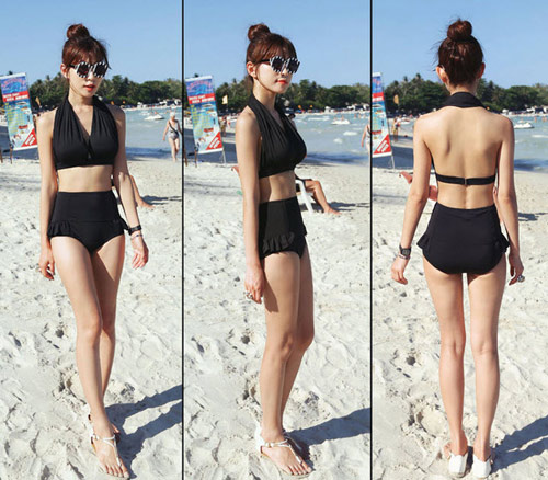 Bikini cạp cao rất t&ocirc;n d&aacute;ng v&agrave; tiếp tục 'g&acirc;y sốt' trong m&ugrave;a h&egrave; n&agrave;y