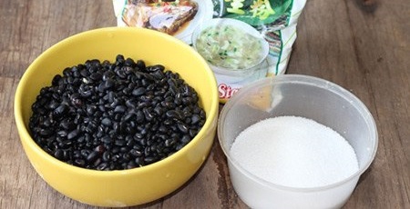 Nguy&ecirc;n liệu nấu ch&egrave; đỗ đen