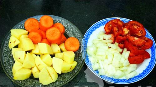 C&agrave; chua  th&aacute;i m&uacute;i cau để sử dụng cho bước sau.