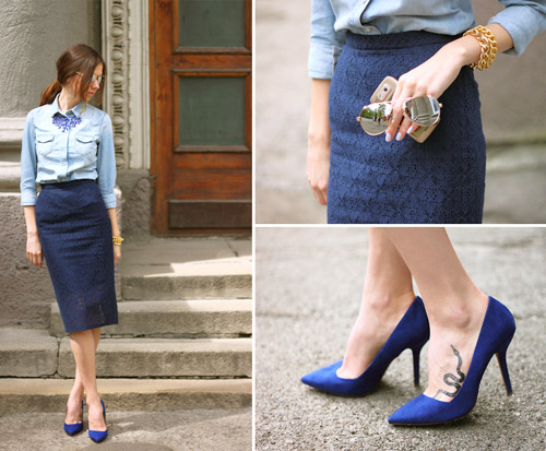 Diện ch&acirc;n v&aacute;y denim gi&uacute;p bạn g&aacute;i trẻ trung, đầy c&aacute; t&iacute;nh
