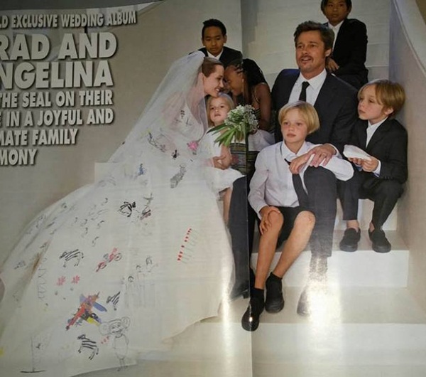 đ&aacute;m cưới của Angelina Jolie v&agrave; Brad Pitt