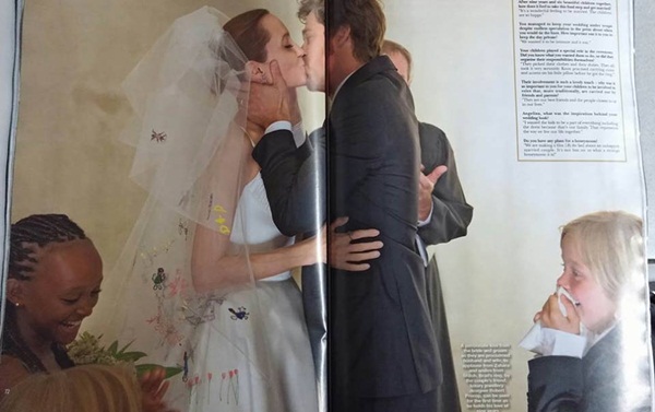 đ&aacute;m cưới của Angelina Jolie v&agrave; Brad Pitt
