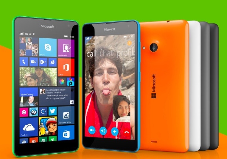 Điện thoại Lumia 535 c&oacute; nhiều phi&ecirc;n bản m&agrave;u sắc rực rỡ 