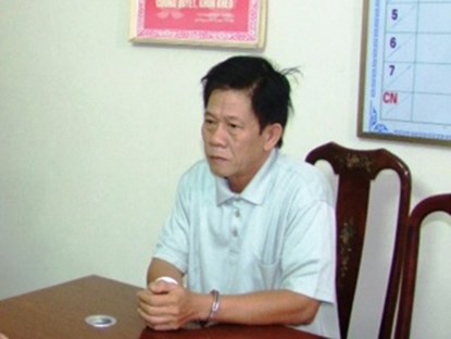 Đối tượng Trần Văn Nhứt tại Cơ quan điều tra