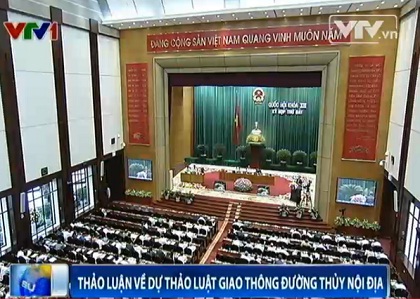 Quốc hội thảo luận Dự luật Giao th&ocirc;ng đường thủy nội địa